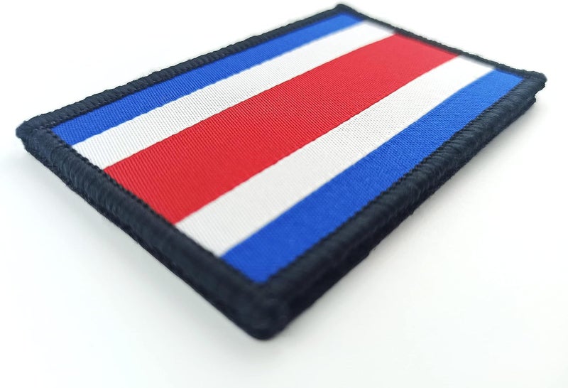 QQSD Costa Rica Flag Patch Costa Rican Tactical Patch - Hook and Loop Fastener, 2 Pack - Image 4